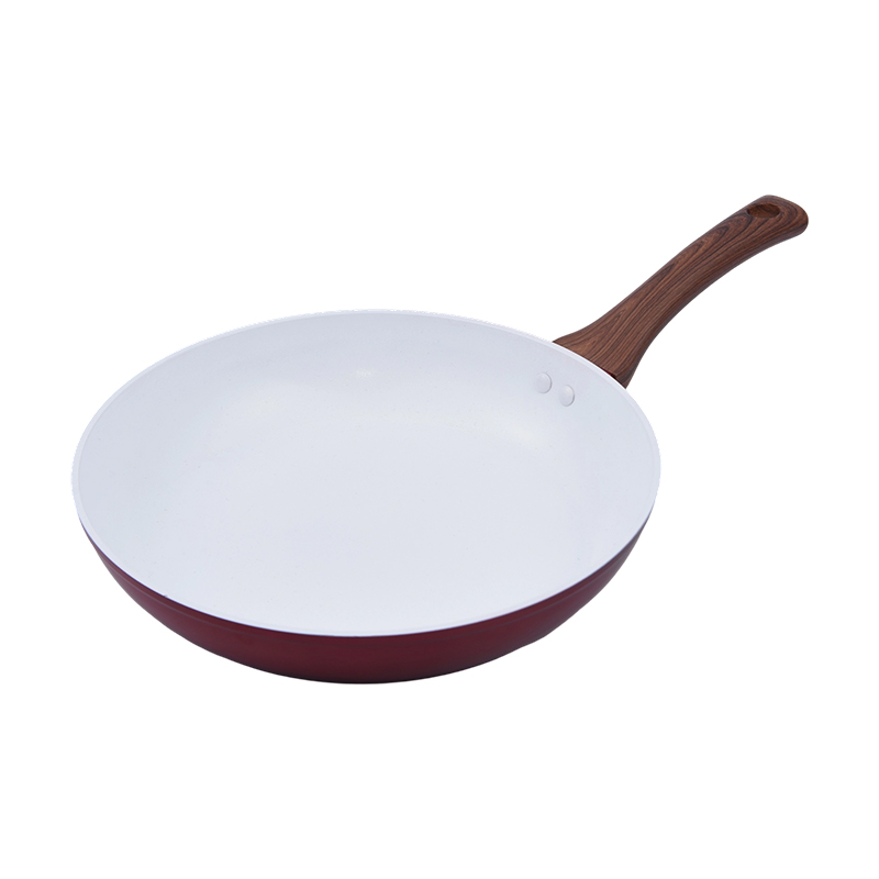Cocina de aluminio forjado con recubrimiento de cerámica blanco clásico clásico