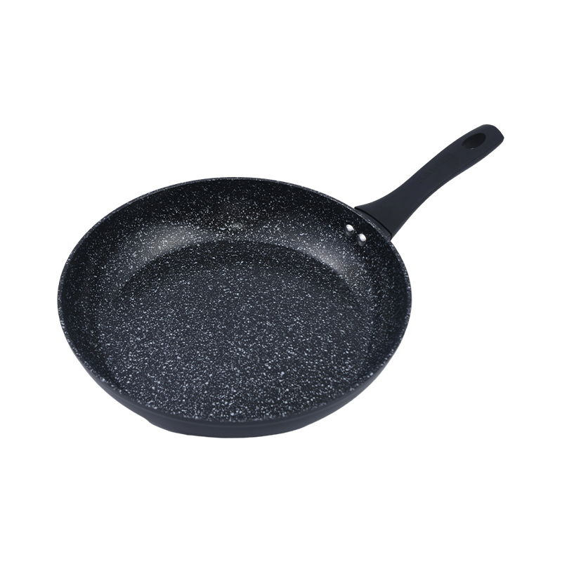 Juego de utensilios de cocina de aluminio forjado con mármol negro megastone