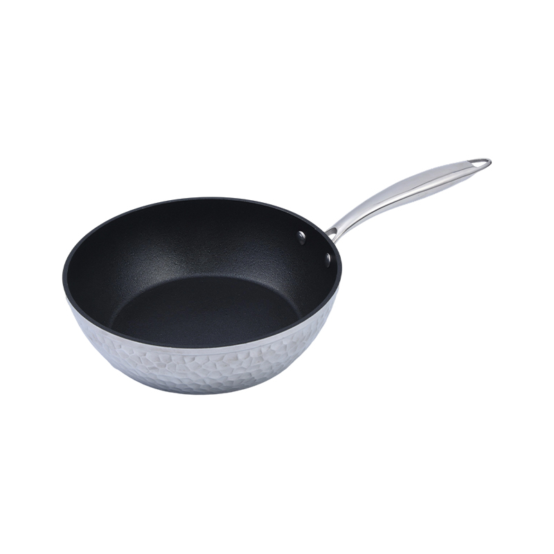 Bandeja de aluminio forjado con martillo texturizado