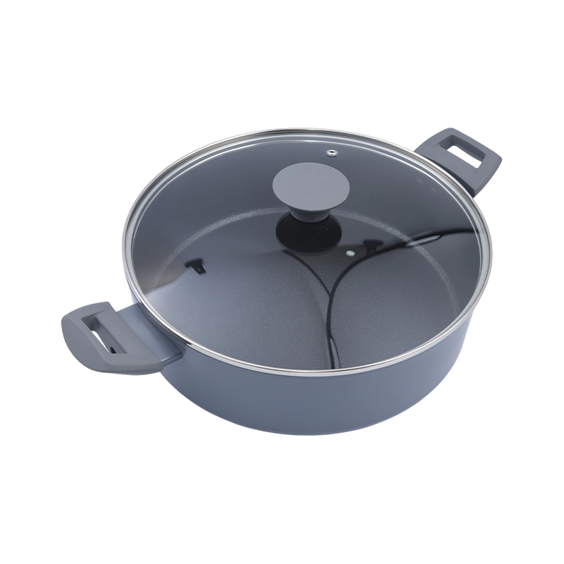 Cazuela de aluminio forjado recto