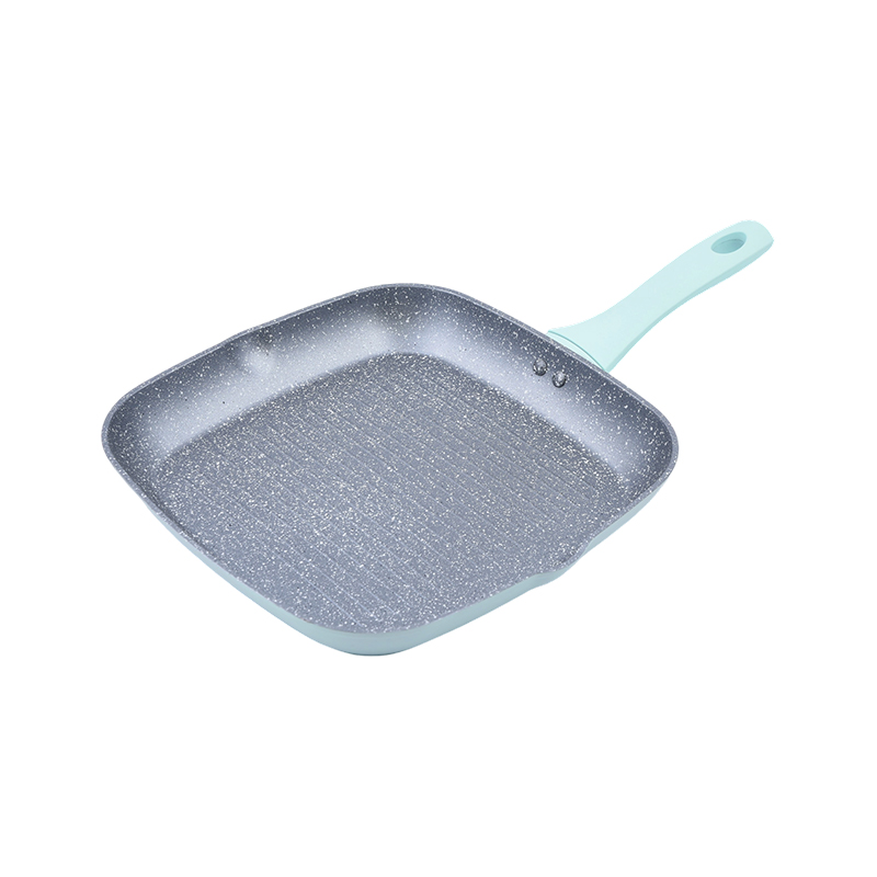 Bandeja de aluminio forjado con mármol gris