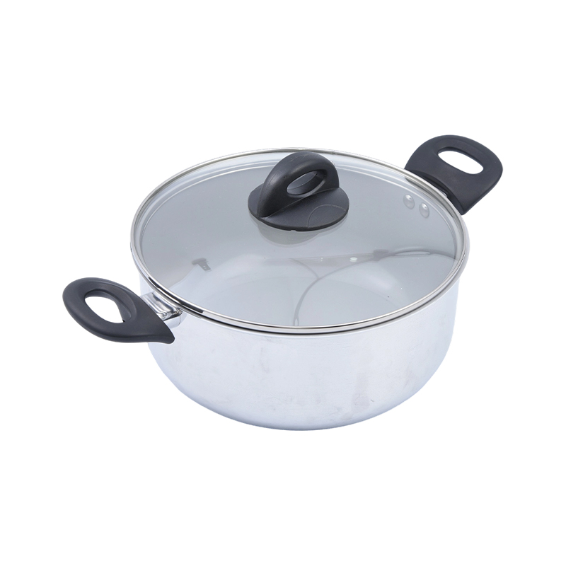 Acabado de espejo de cazuela de aluminio prensado